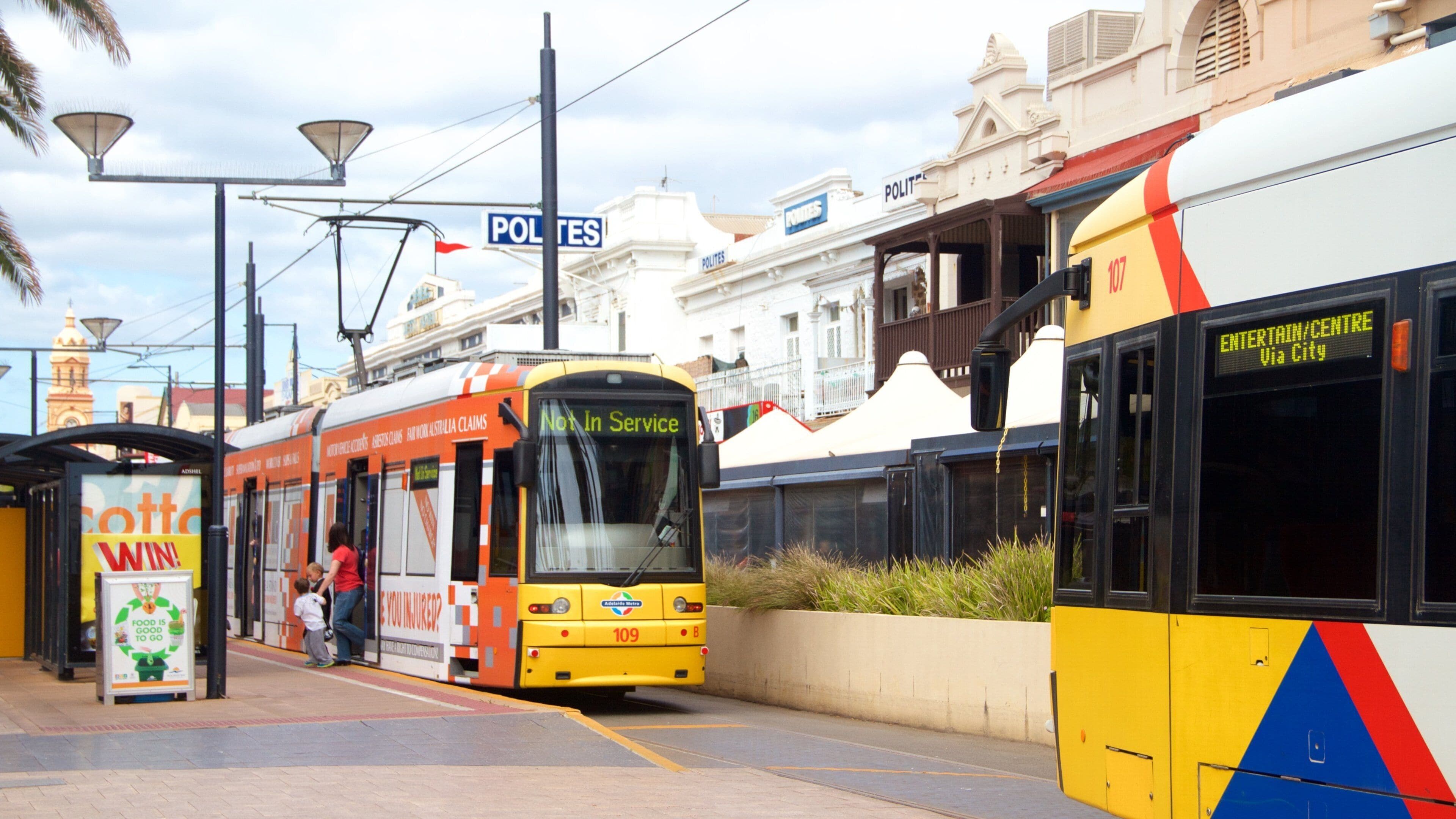 グレネルグ どの含み 鉄道アイテム, 都市 と 中央商業区