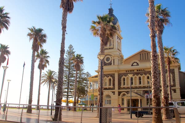 Adélaïde montrant patrimoine architectural et square ou place