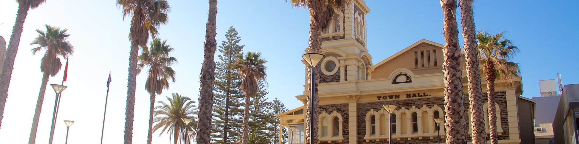 Adelaide showing heritage architecture and a square or plaza