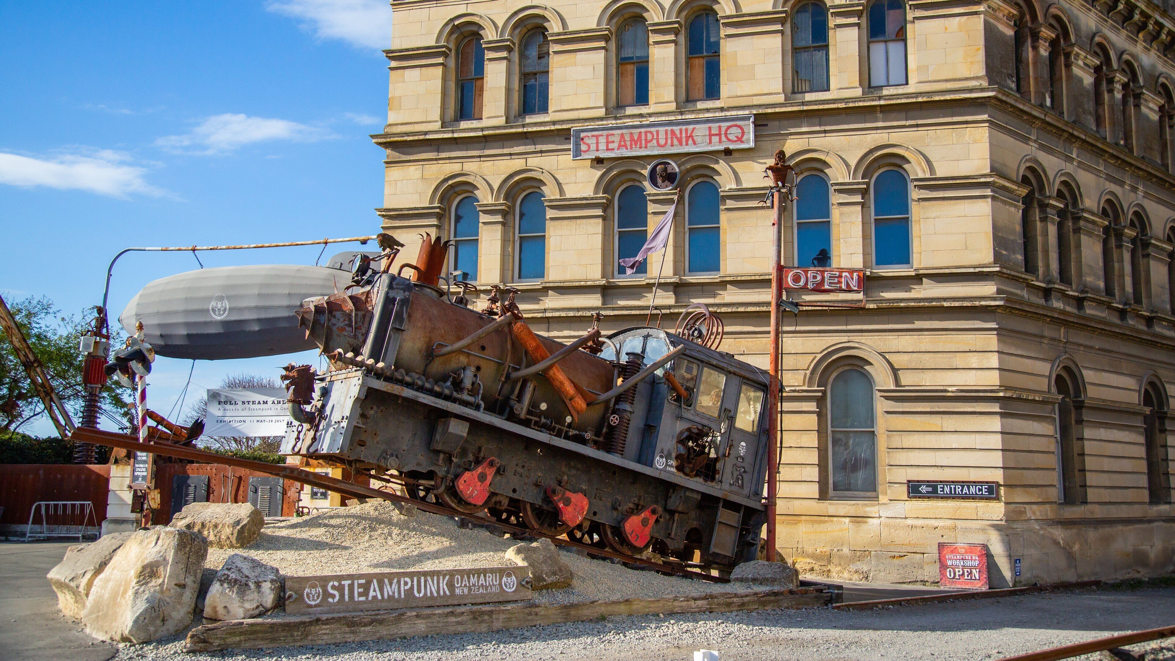 Oamaru Victorian Heritage Precinct which includes outdoor art