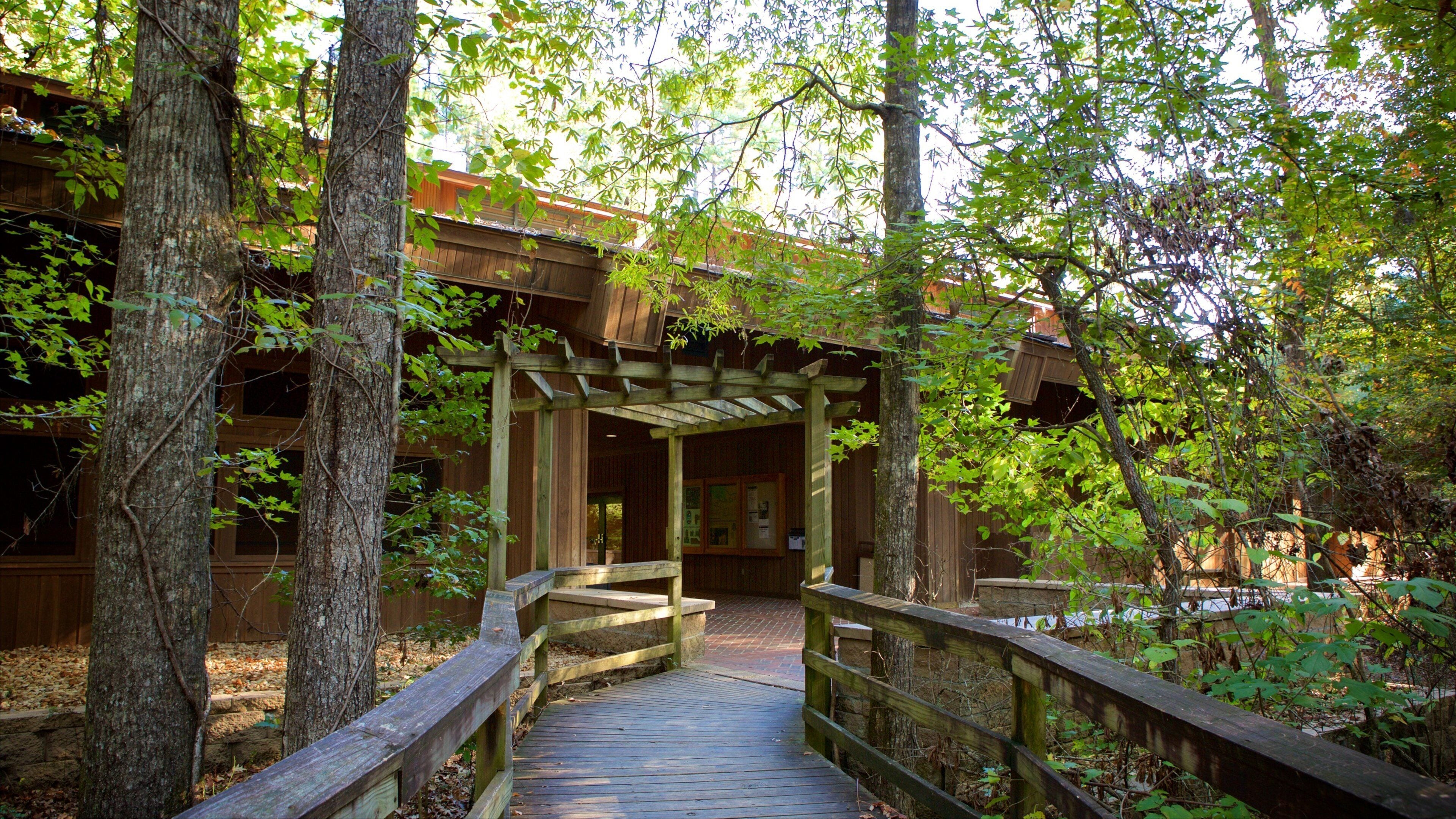 Harry Hampton Visitor Center which includes a garden