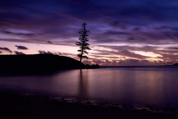 Norfolk Island featuring general coastal views and a sunset
