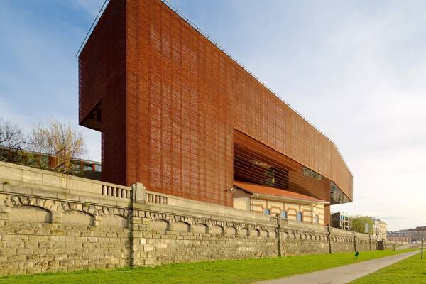 Krakau mit einem moderne Architektur