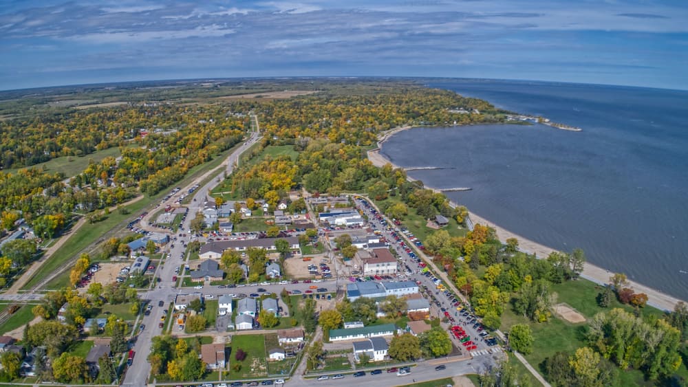Winnipeg Beach is a popular Tourist Destination with a Provincial Park on Lake Winnipeg