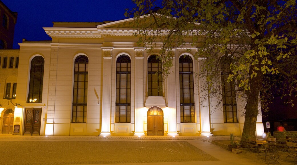 Poland showing night scenes and religious elements