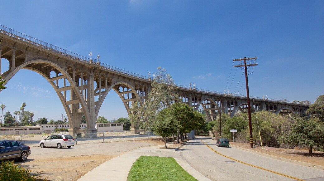 Colorado Street Bridge featuring a bridge and street scenes