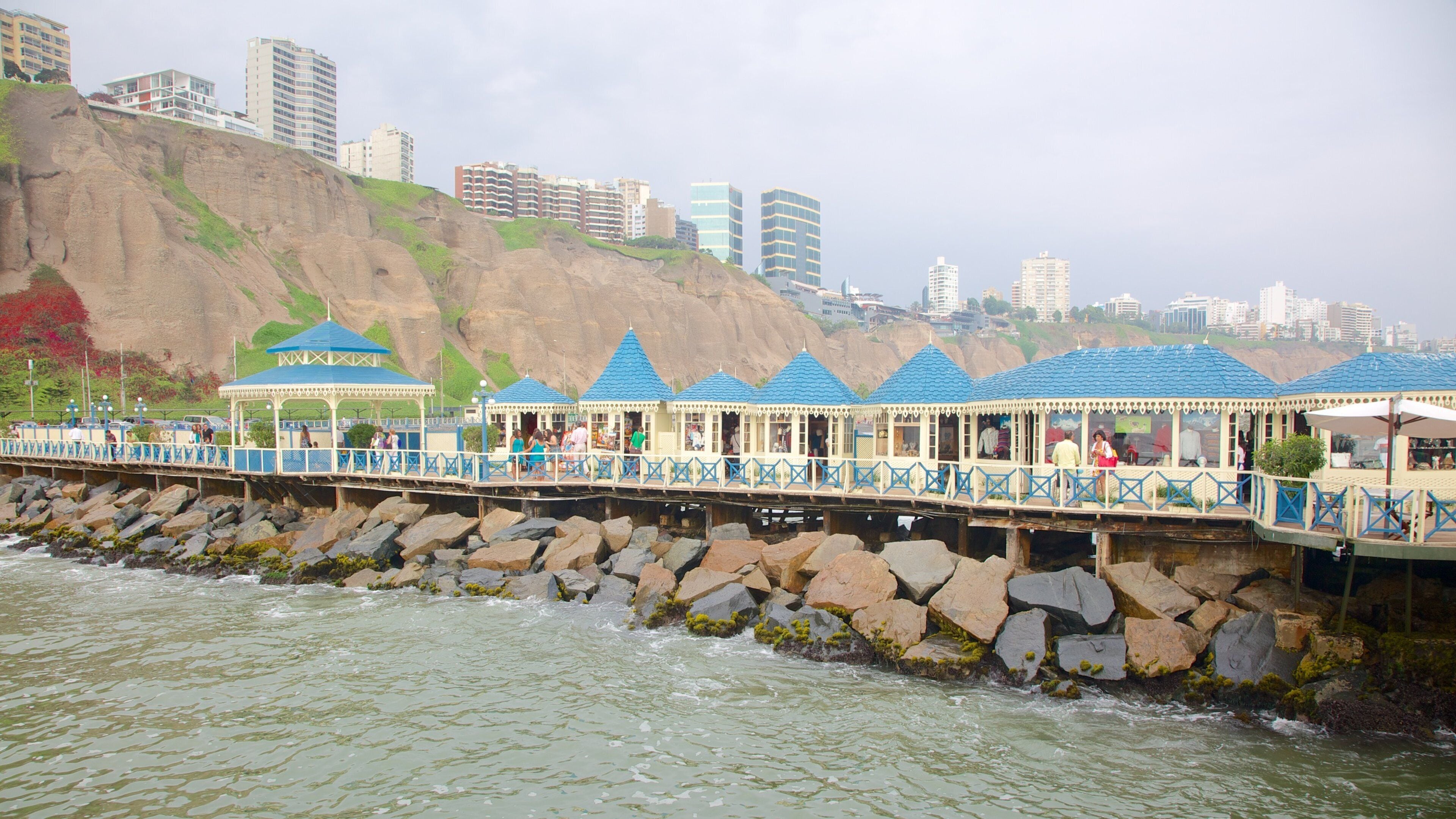 Lima featuring general coastal views and rugged coastline