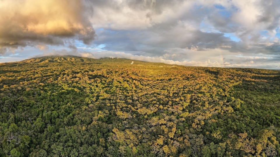 Aerial View of the Rincon de La Vieja Volcano and National Park in Guanacaste, Costa Rica