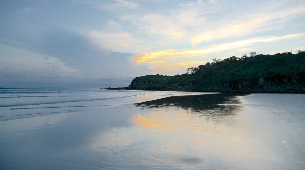 Sanctuary Point featuring general coastal views, a sandy beach and a sunset