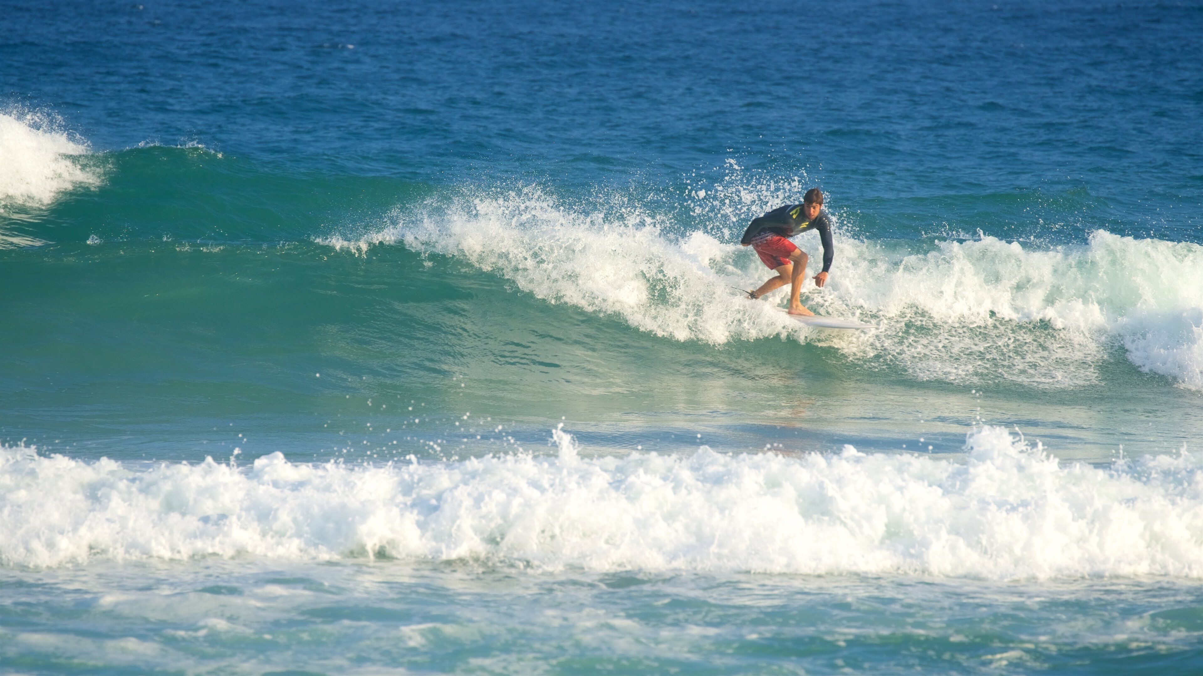 Gippsland showing surf and surfing as well as an individual male