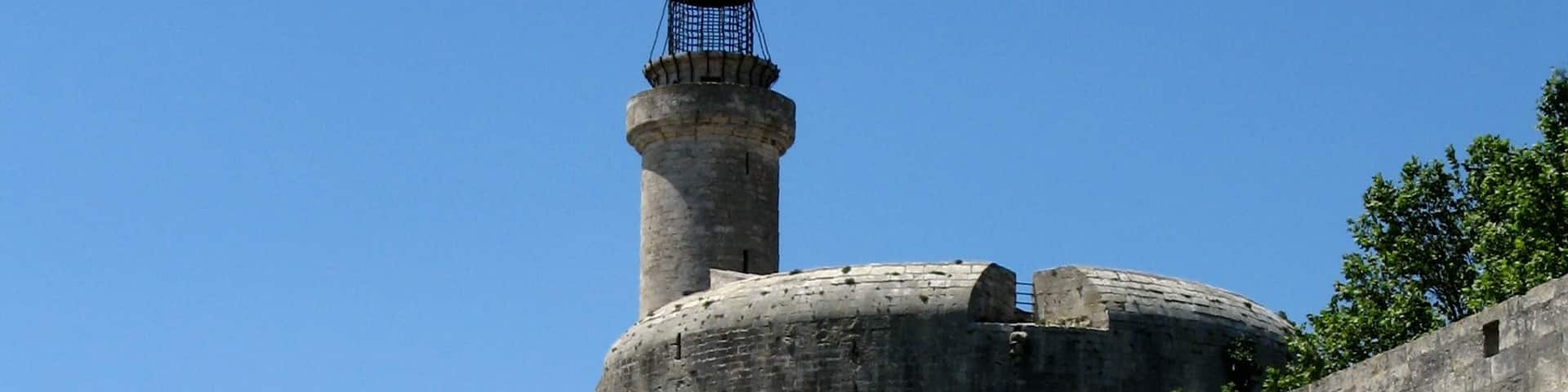 Aigues-Mortes, Gard, Languedoc-Roussillon, Frankrijk. Vestinswerken en Toren van Constance - XIIIe eeuw.