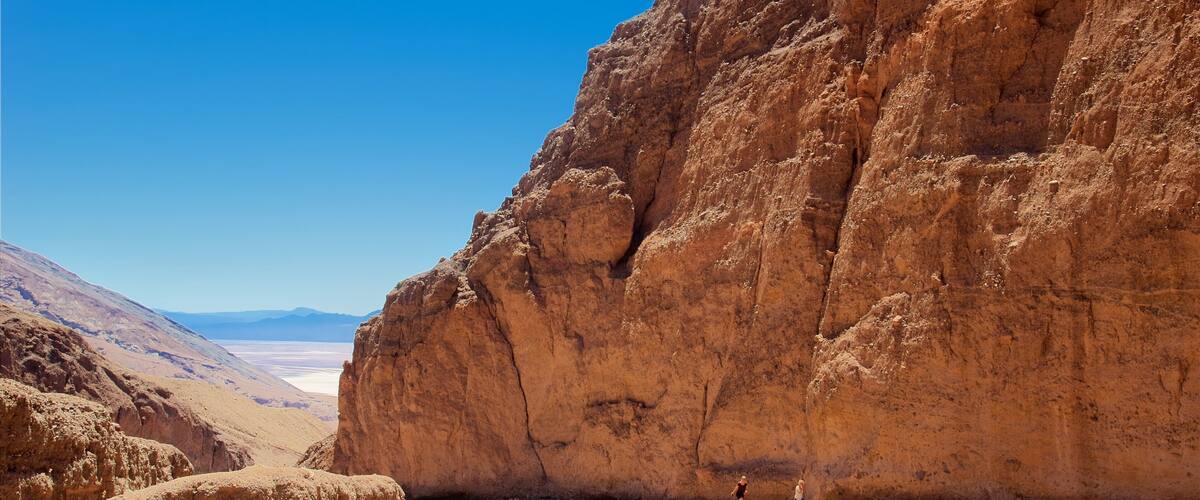 Natural Bridge Canyon which includes desert views and a gorge or canyon