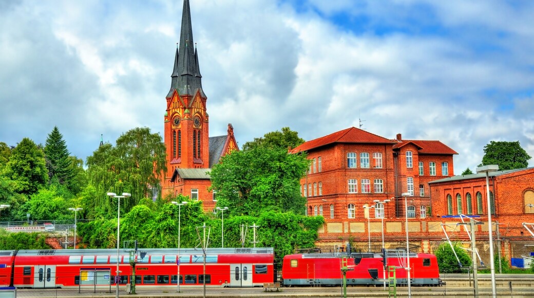 View of St. Lorenz Church in Lubeck, Germany