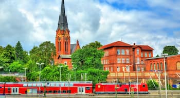 View of St. Lorenz Church in Lubeck, Germany