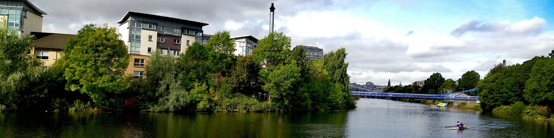 It's the natural world with human behaviors to show how our behaviors affect nature.