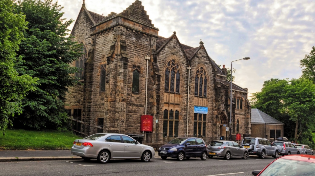 Woodlands Methodist Church Glasgow, taken from the opposite side of Woodlands road, facing west.