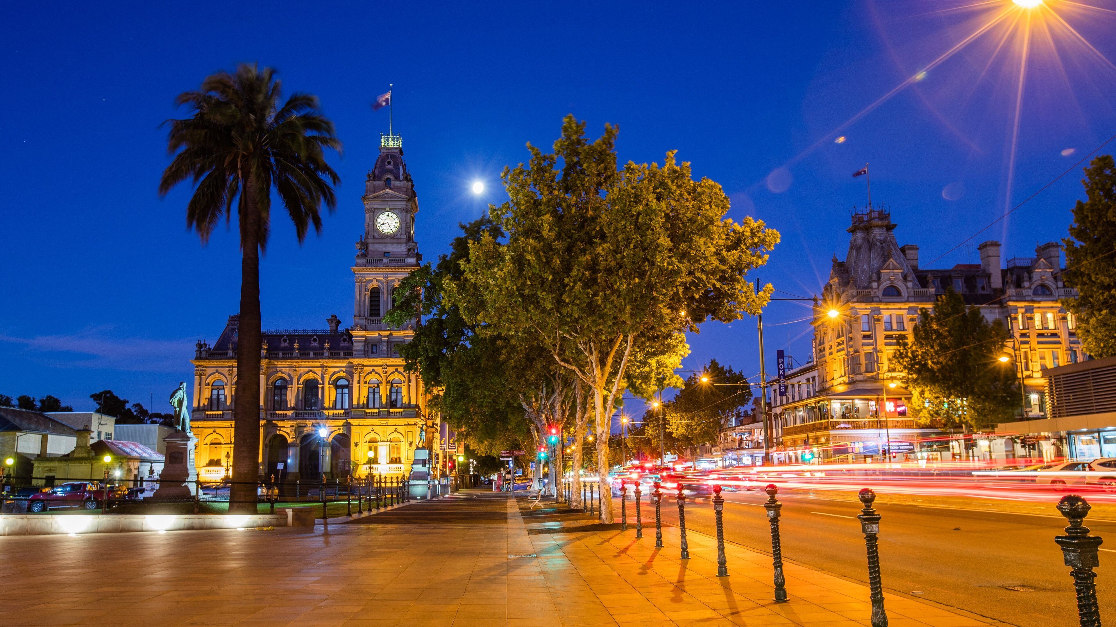 Post Office Gallery which includes night scenes and heritage architecture