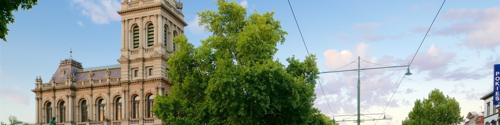 Bendigo que inclui arquitetura de patrimônio e cenas de rua