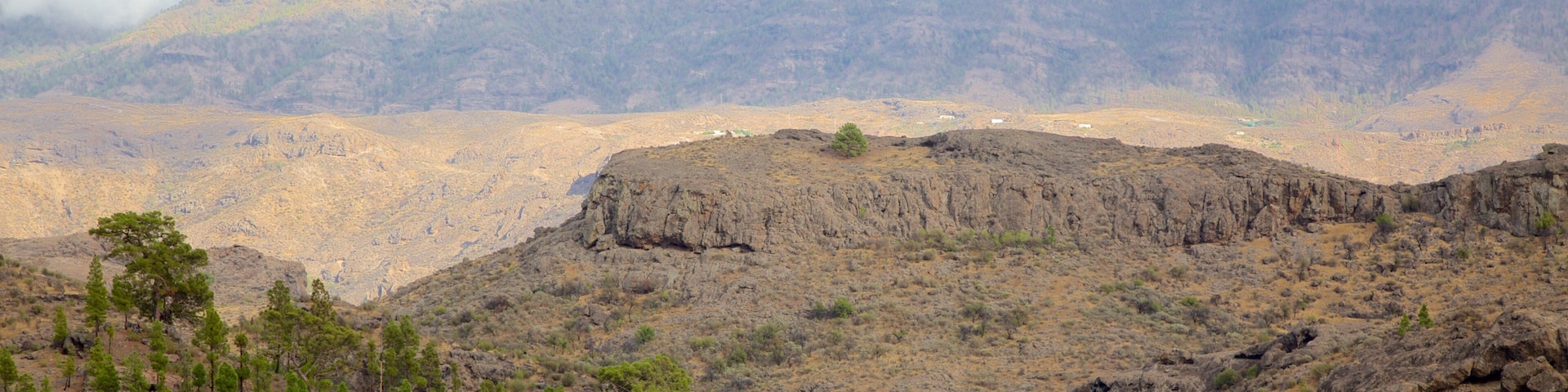 Grande Canarie qui includes scènes tranquilles et brume ou brouillard