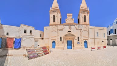 Colonial Saint Joseph Church in on Djerba island Tunisia