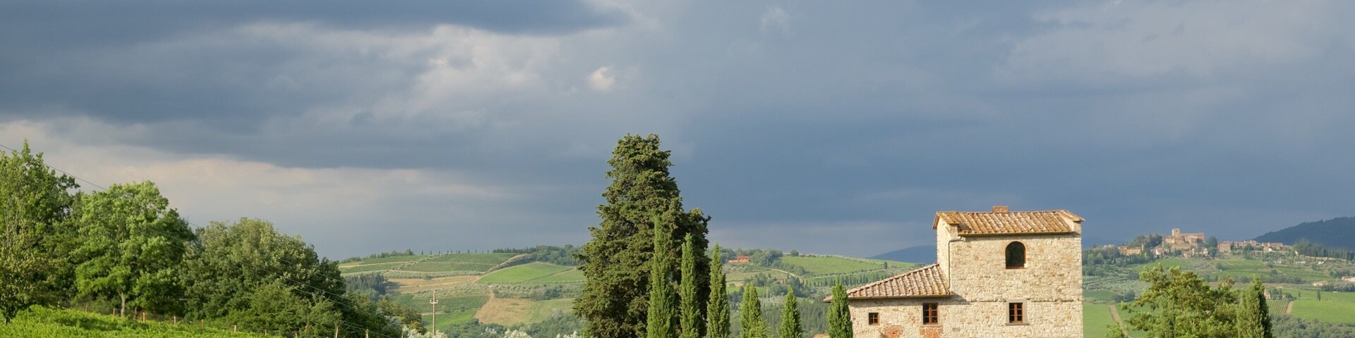 Castellina in Chianti mostrando fazenda