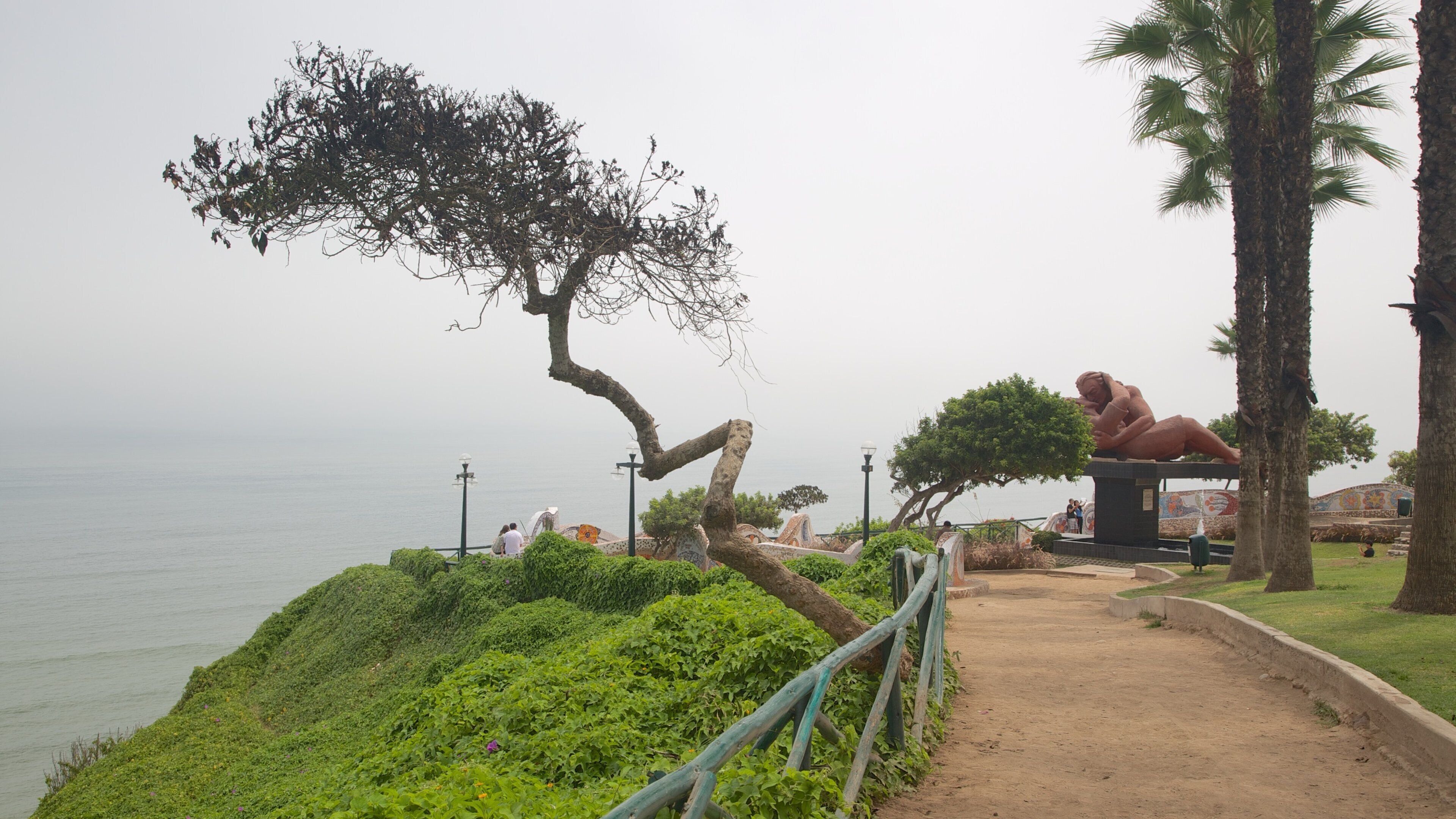 Lima which includes general coastal views and a garden