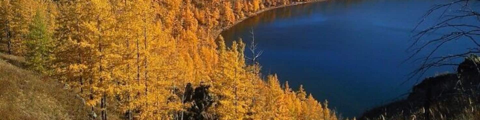 Heavenly Lake (天池)
It seems that a crater lake or sky pond (formed by a volcanic eruption) translates into Chinese as Heavenly Lake. At 1322m above sea level this is the third highest Heavenly Lake in China. It is a short and steep climb up a considerable number of steps that are flanked with pine trees.