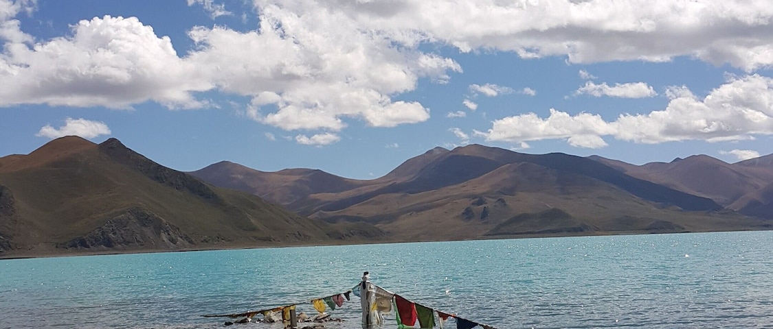 ceremony place for a dead man in the water
