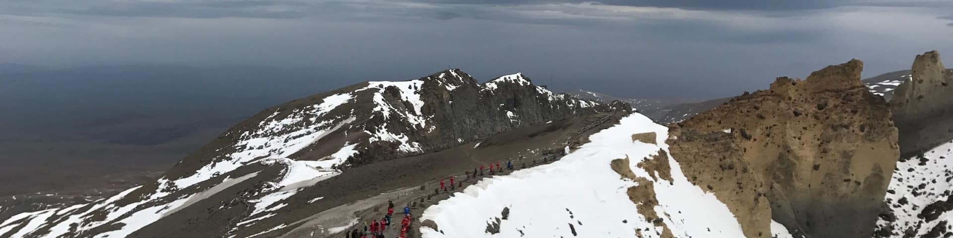 Tianchi or Heavenly lake in the late spring.
7-8 degrees below zero!Strong winds! But still worth seeing it...