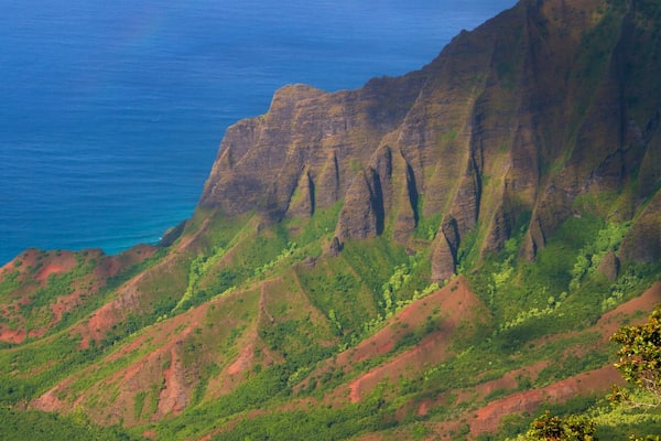 ワイメア - ビッグ アイランド 表示 山々, 海岸線の眺め と 自然の風景