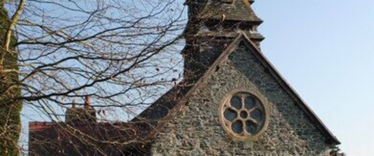 West end of Saint Garmon church, Powys, Wales
