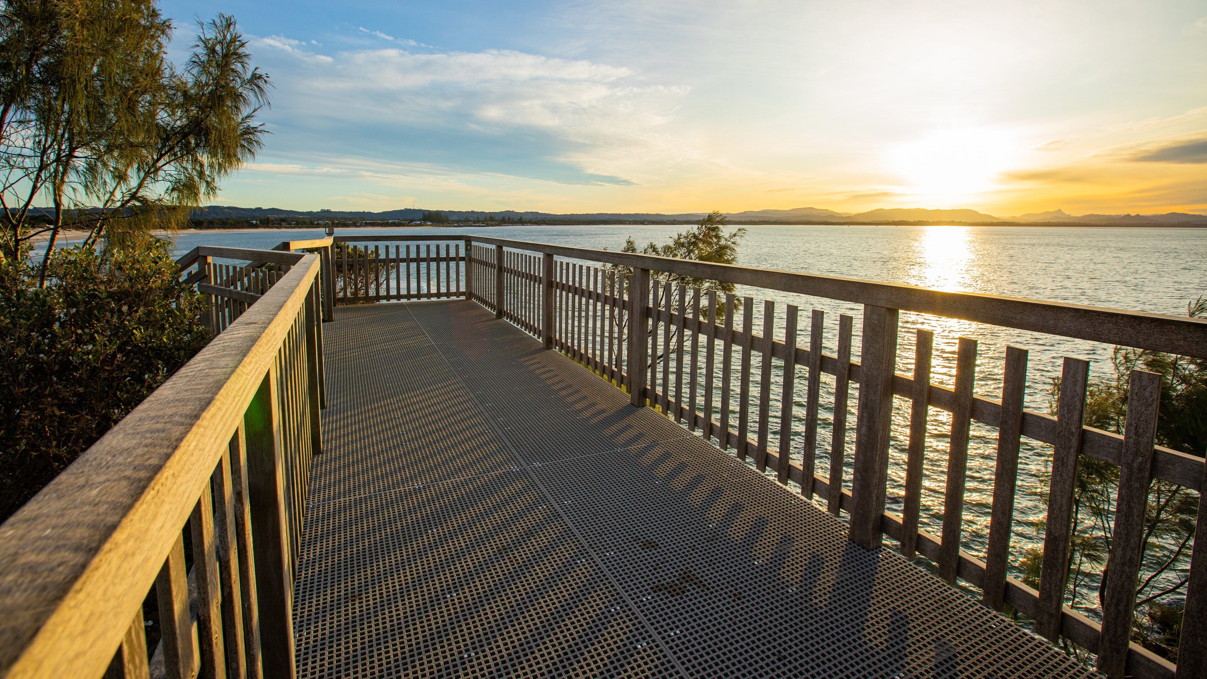 St Maarten and St Martin showing a sunset and general coastal views