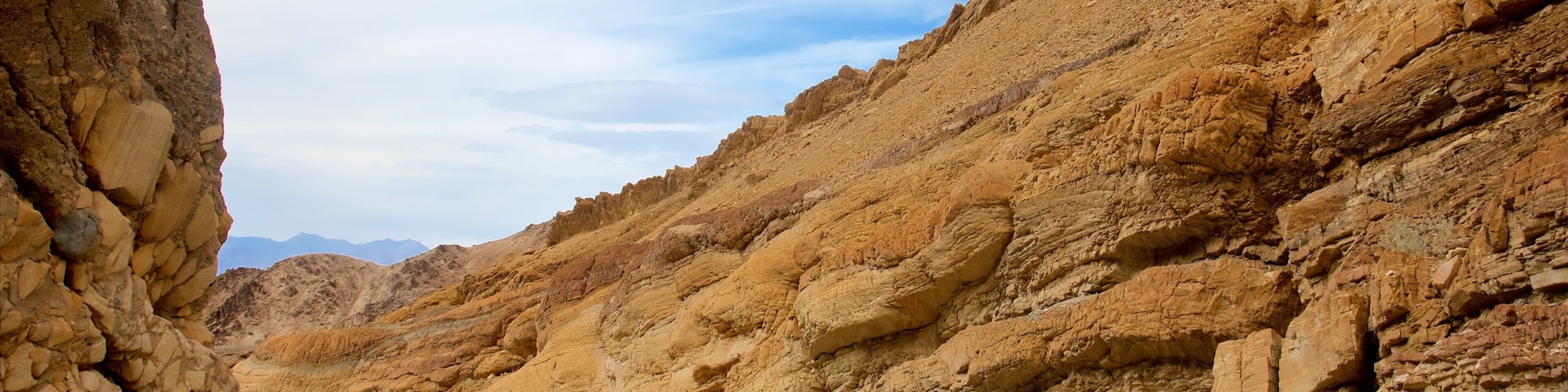 Death Valley which includes a gorge or canyon and desert views
