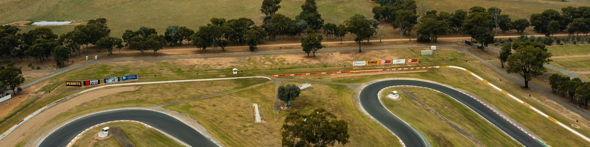 Winton Motor Raceway showing landscape views and tranquil scenes