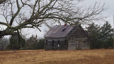 A time gone by for this 100 year old school near Branson, Missouri USA