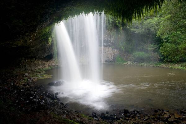 Killen Falls featuring a cascade and a lake or waterhole