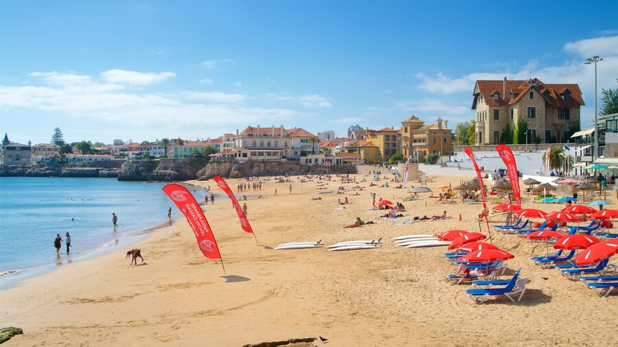 Cascais which includes a sandy beach and general coastal views