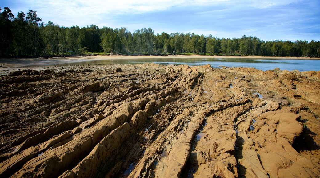 Cullendulla Creek Nature Reserve which includes general coastal views and rugged coastline
