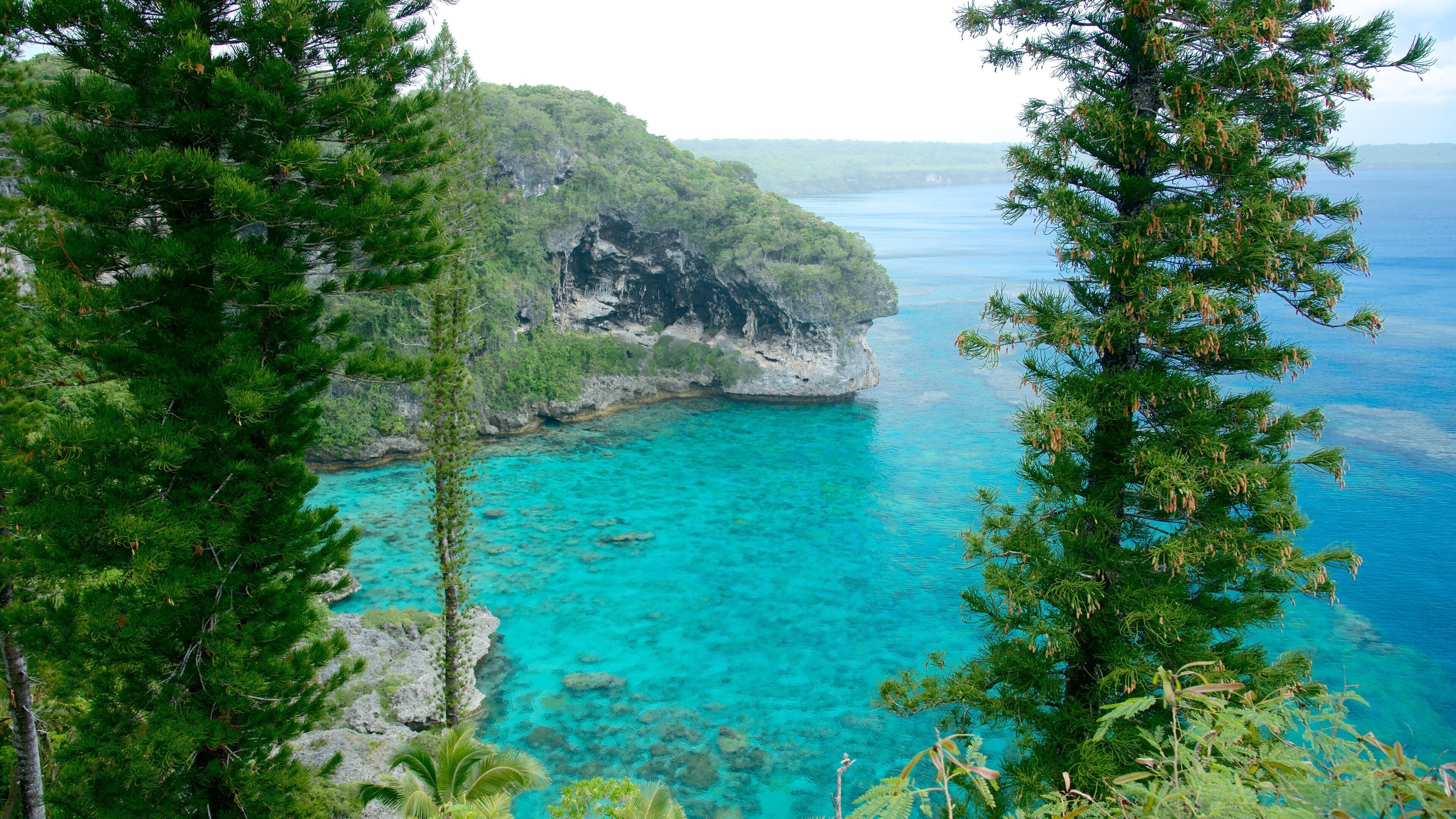 Lifou which includes general coastal views and rugged coastline