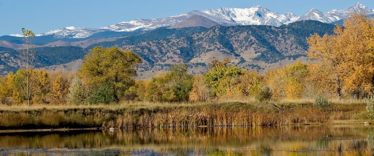 Hot Air Balloon Over the Rockies