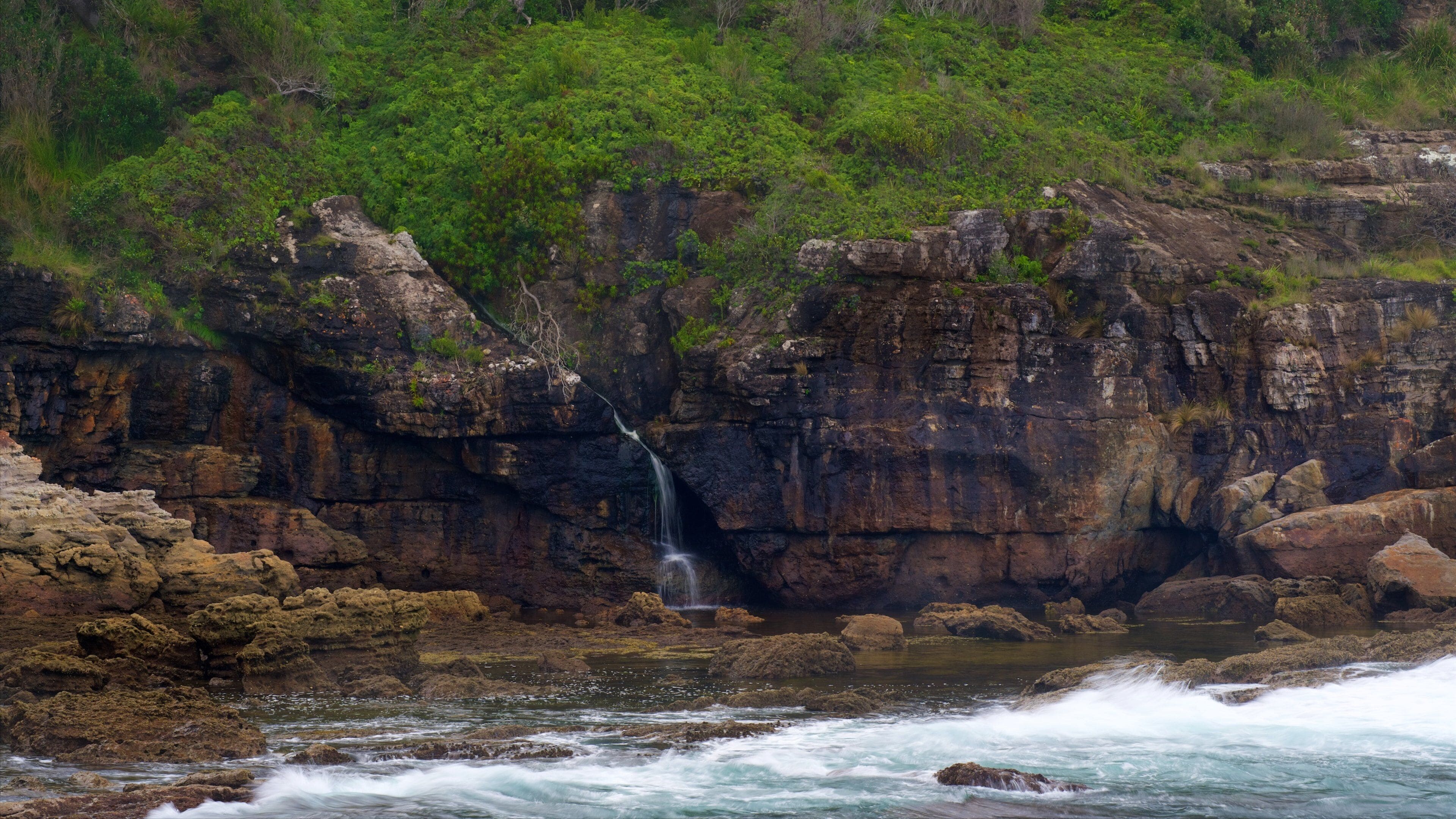 Moes Rock showing general coastal views and rocky coastline
