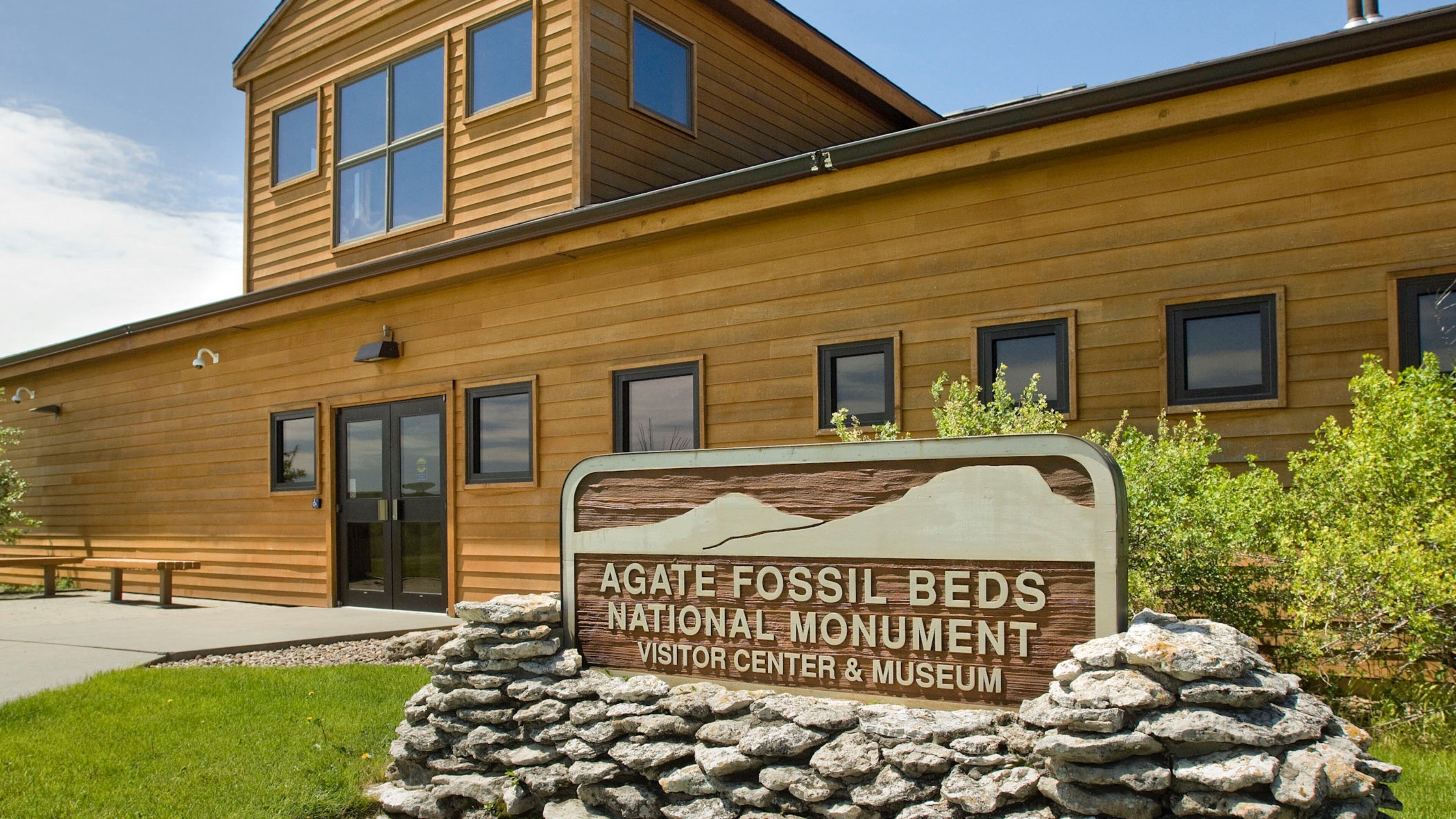 Agate Fossil Beds National Monument showing signage
