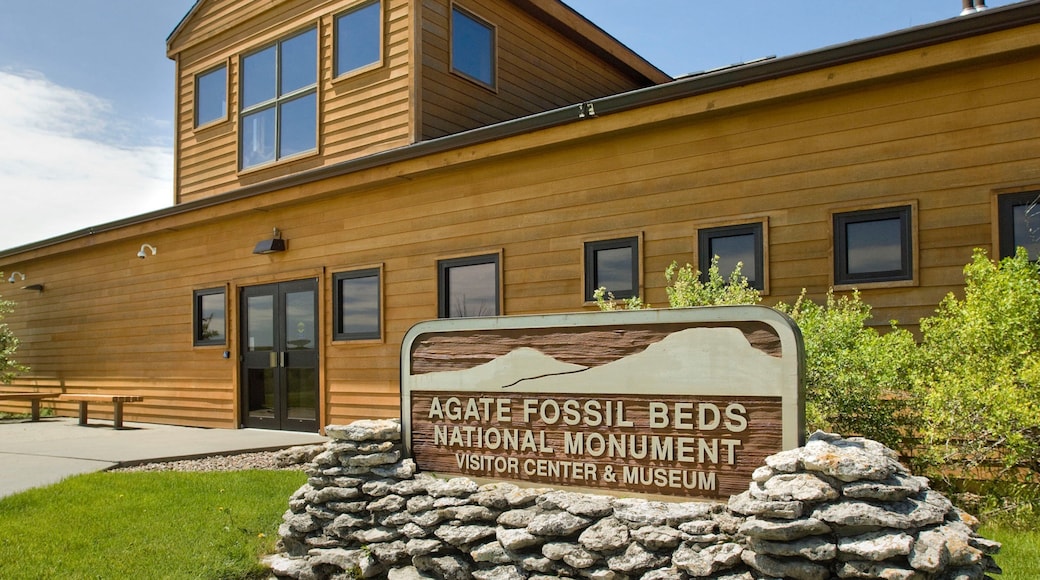 Agate Fossil Beds National Monument showing signage