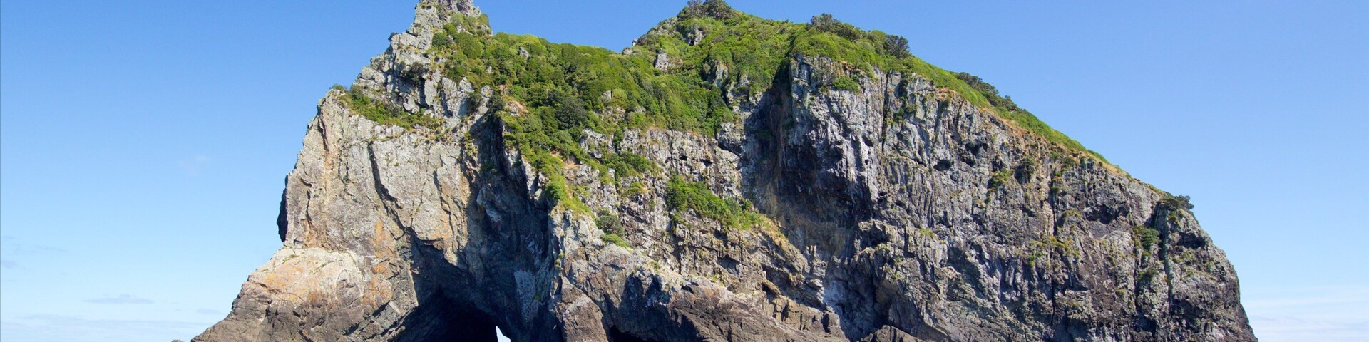Hole In The Rock featuring general coastal views and island views