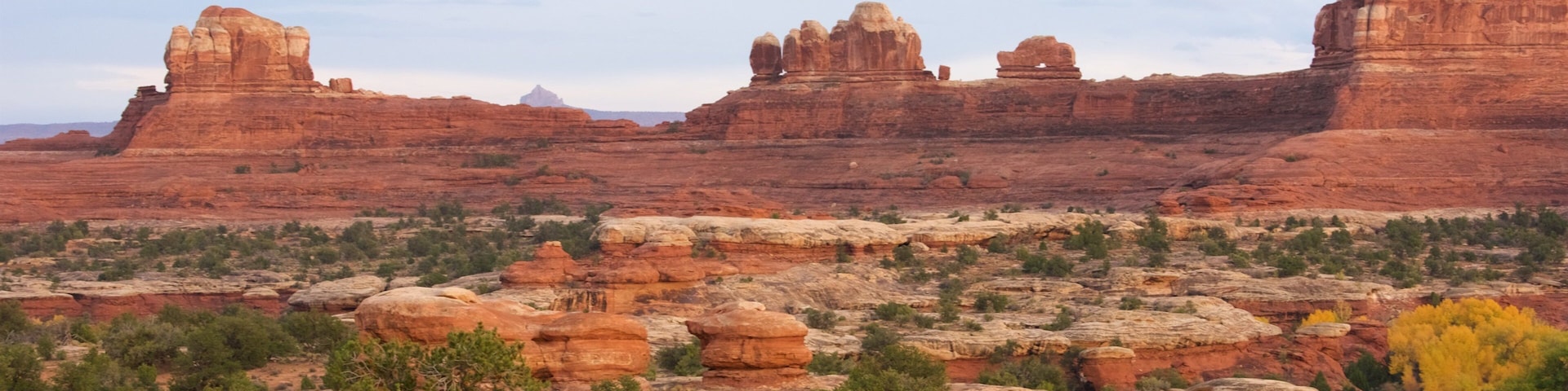 Needles District Visitor Center which includes a gorge or canyon, desert views and tranquil scenes