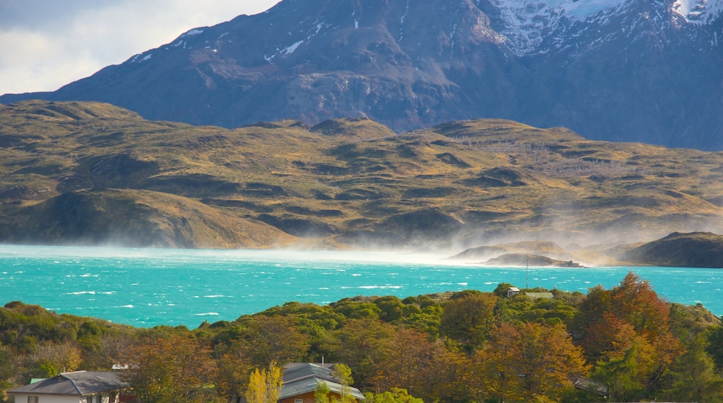 Torres Del Paine featuring mountains and a lake or waterhole