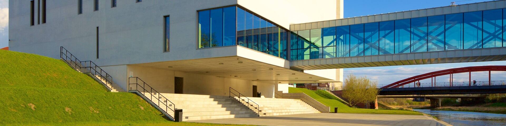 Poznan which includes modern architecture