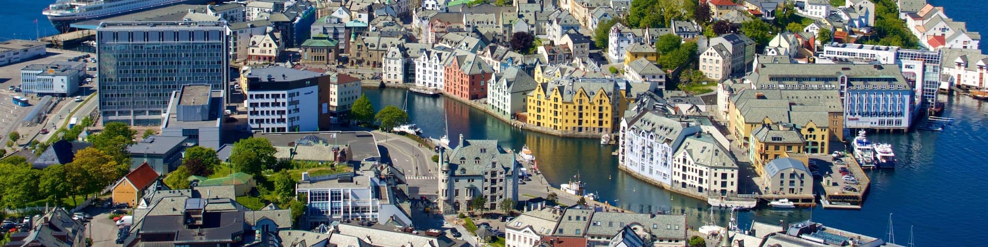 Alesund - More og Romsdal featuring a river or creek and a city