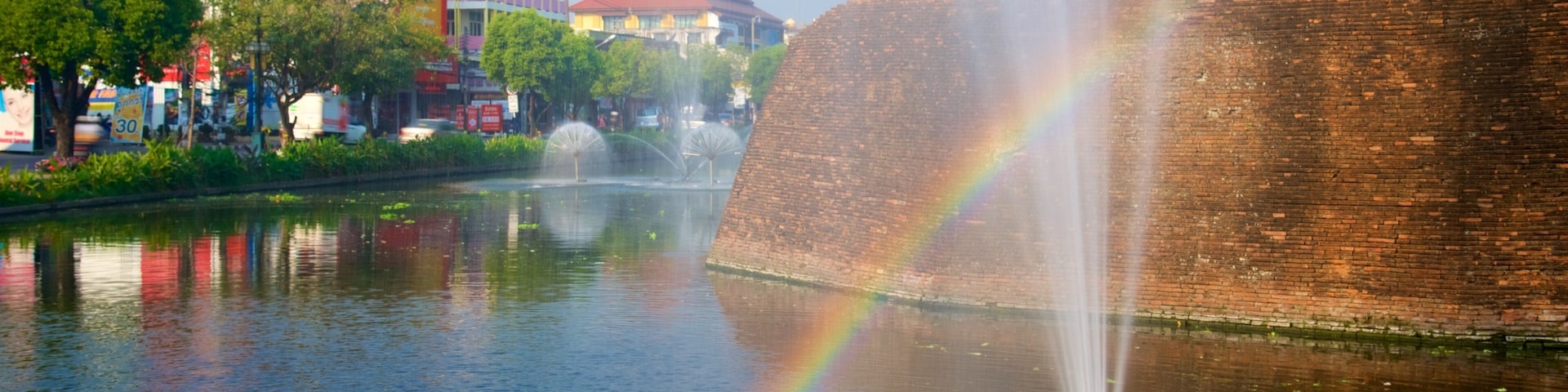 Katam Corner featuring a fountain and a river or creek