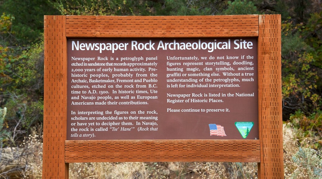 Newspaper Rock State Historical Monument